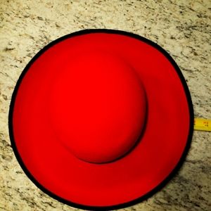 Importina red brimmed hat vintage